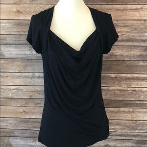 Cabi short sleeve loose neck blouse